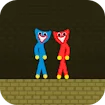 Red and Blue Stickman Huggy
